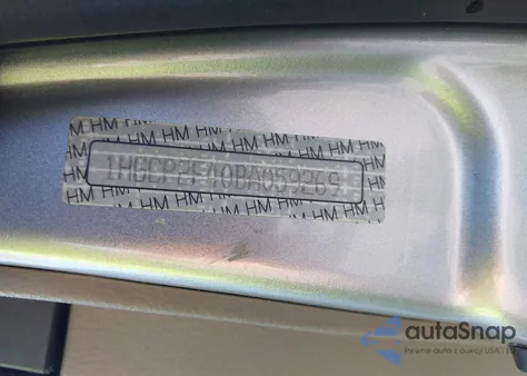 2011 Honda Accord 2.4 Lx-P z USA, uszkodzony, nr VIN 1HGCP2F40BA059269